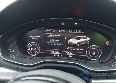 2018 Audi A4 2.0T Tech Ultra Premium/2.0T Ultra Premium z USA, uszkodzony, nr VIN WAULMAF42JA101079